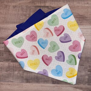 Valentine&#39;s Day Candy Hearts Bandana
