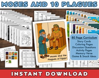 Attività sulle piaghe d'Egitto Idee per lezioni bibliche Insegnare le dieci piaghe d'Egitto Esodo di Israele Idee per insegnare la Pasqua ai bambini