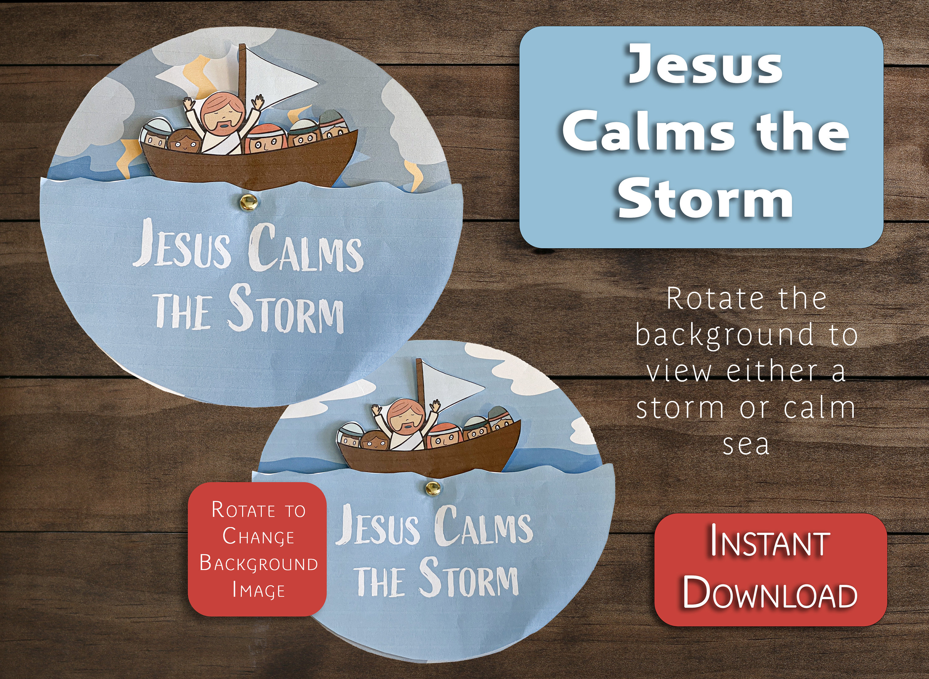 Jesus Calms the Storm | Miracles of Jesus | Background Changing Mobile