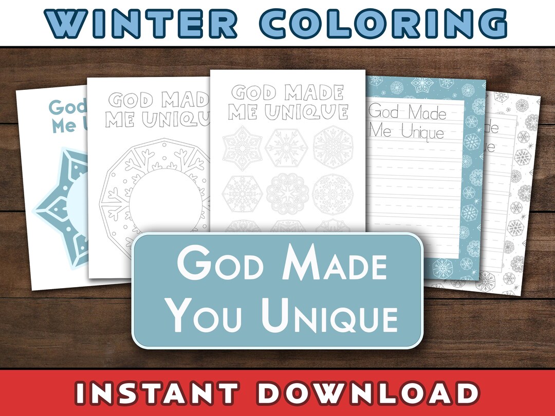 God Made Me Unique Craft | Bible Class | Sunday School Craft | God Made ...
