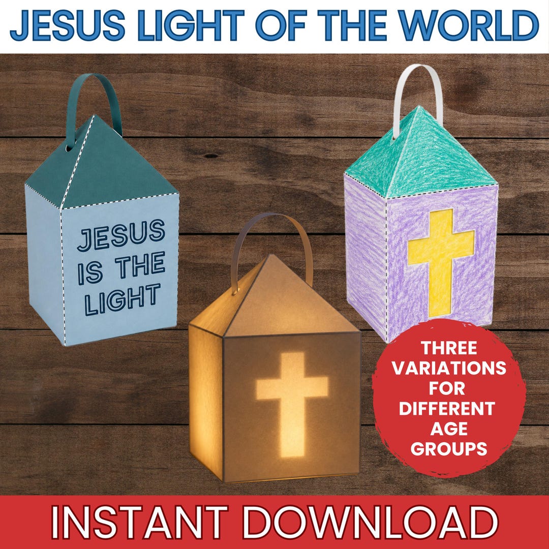 Jesus is the Light of the World Craft Lantern Jesus is the Light John 8 ...