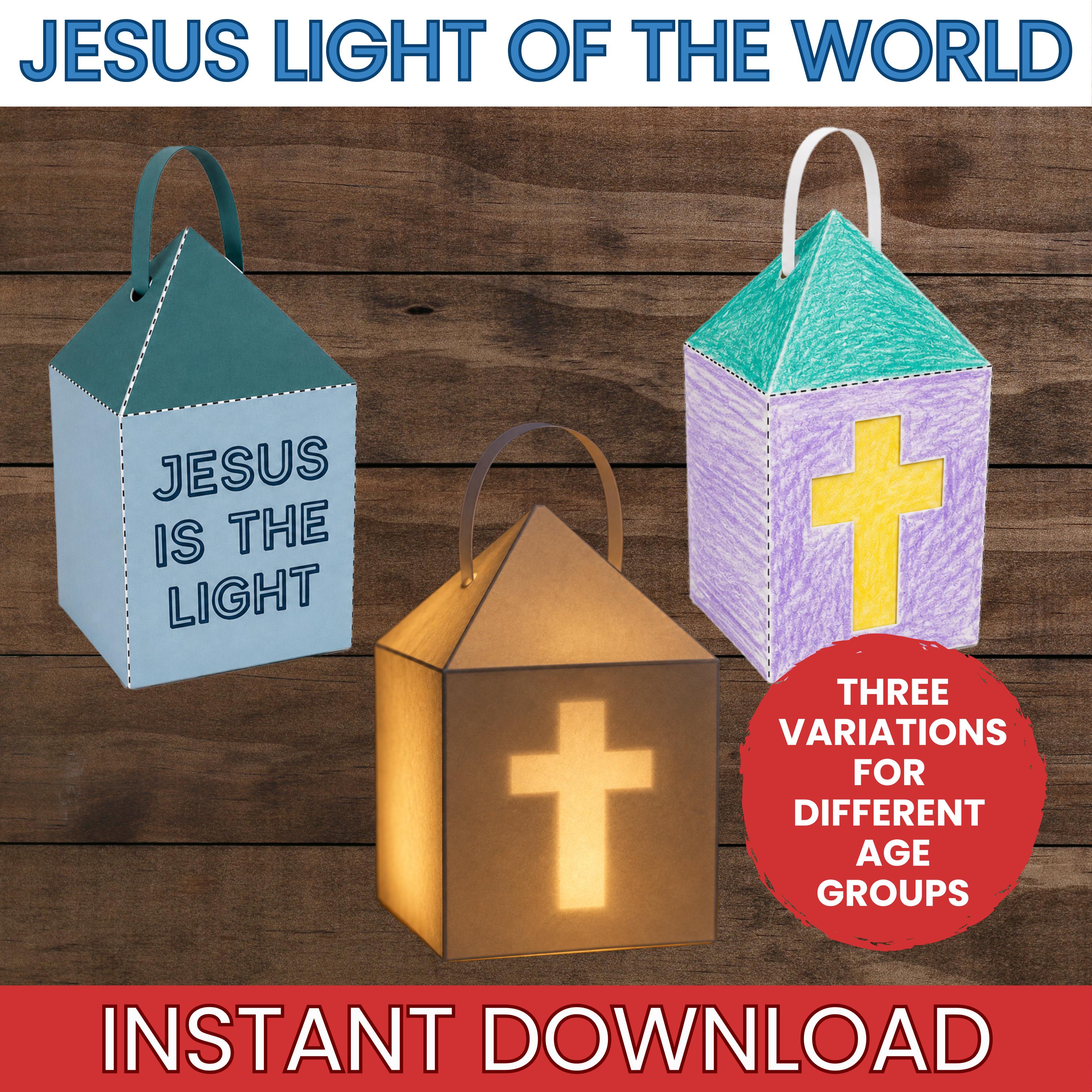 Jesus is the Light of the World Craft Lantern Jesus is the Light John 8 ...