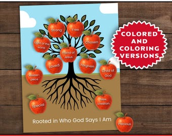 Christian Self Image Craft: VBS Cut & Paste Activity (Digital Download