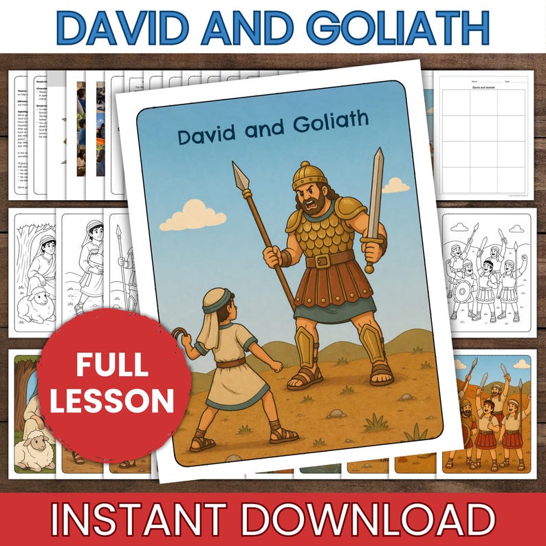 David & Goliath Bible Story Lesson