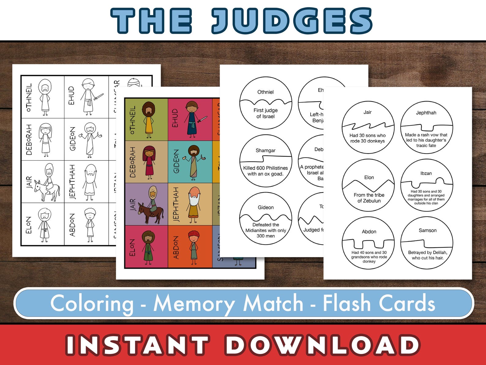 Bible Judges for Kids Bible Class Ideas for Teaching the Book of Judges ...