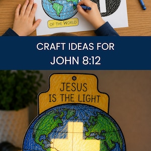 Jesus is the Light of the World Craft for Children's Bible Class ...