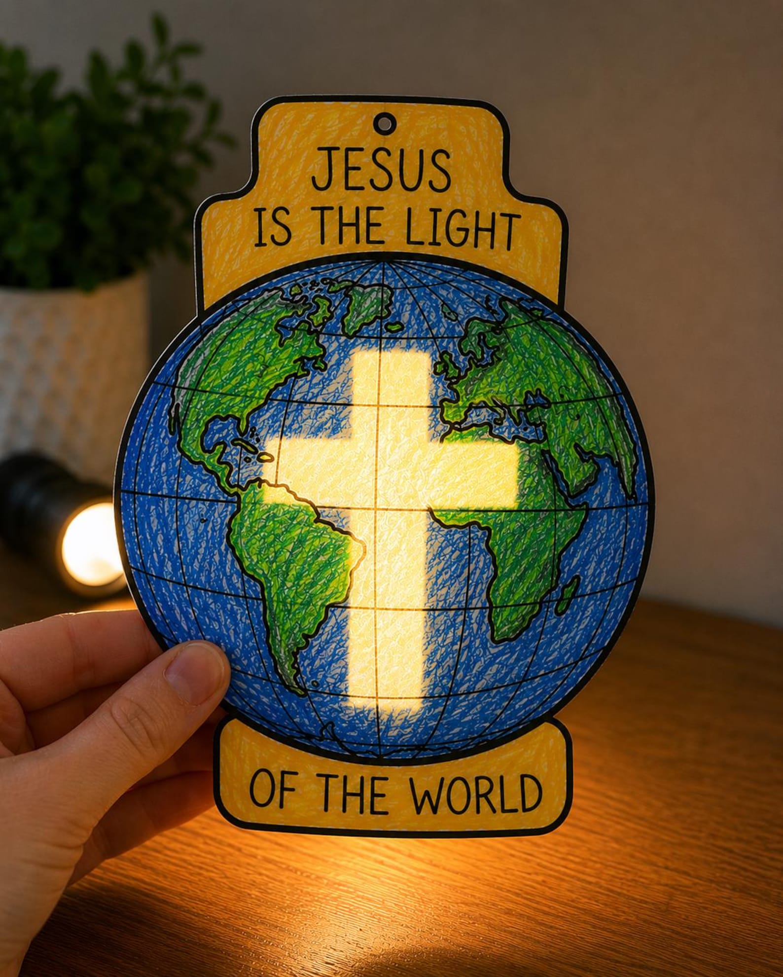 Jesus is the Light of the World Craft for Children's Bible Class ...