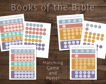 Books of the Bible Worksheet: Old & New Testament Activity | Cut and Paste Worksheet to Learn the Books of the Bible (Digital Download)