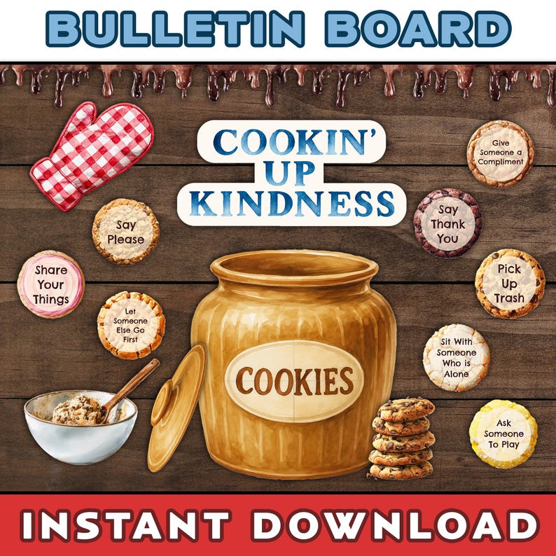 Cookin Up Kindness Bulletin Board Kit