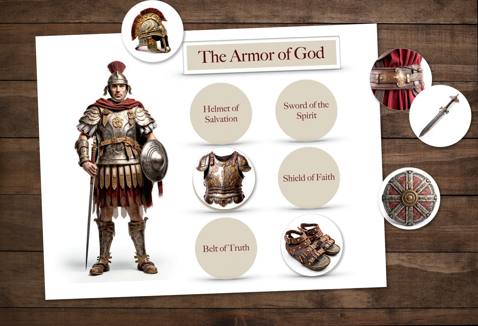 Armor of God Digital Worksheet Sunday School Bible Class Worksheet Hand