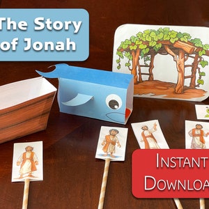 Jonah and the Whale Craft: Bible Story Activity (Digital Download)
