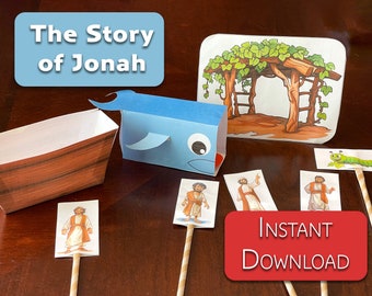 Jonah and the Whale Craft: Bible Story Activity (Digital Download)