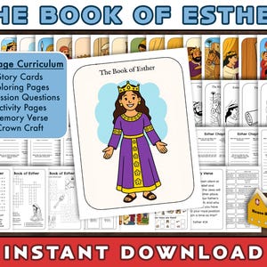 Queen Esther | Story of Esther | Book of Esther | Old Testament | Sunday School Lessons for Kids | Mordecai | Haman | VBS Curriculum