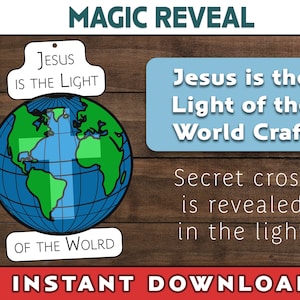 Jesus Light of the World Craft: Magically Appearing Cross (Digital Download)