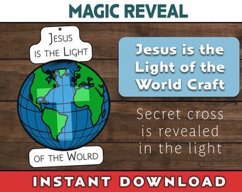Jesus Light of the World Craft: Magically Appearing Cross (Digital Download)