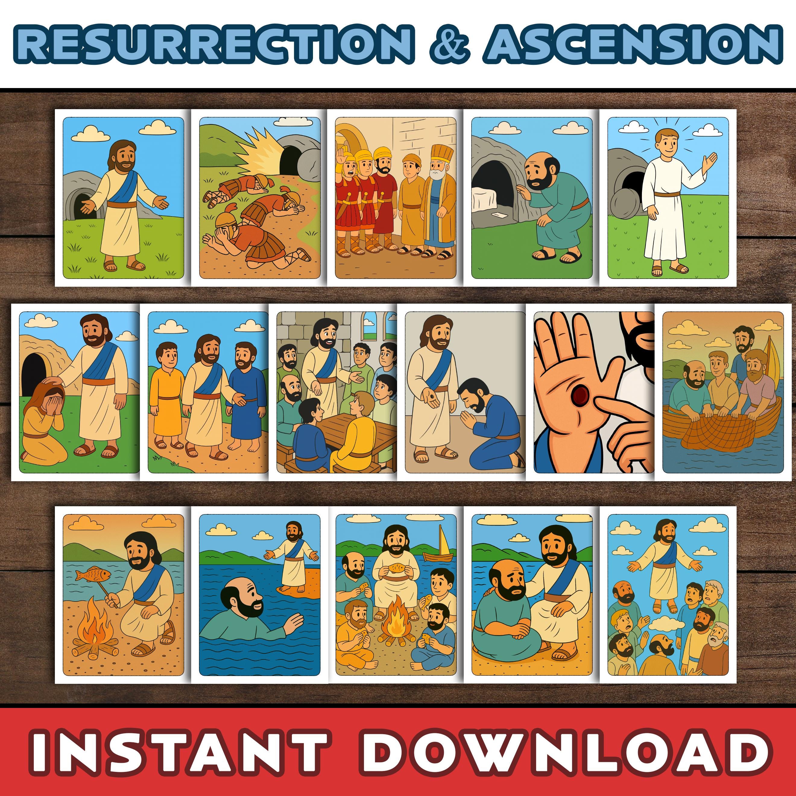 The Resurrection and Ascension of Jesus Activity Bundle: Sunday School ...