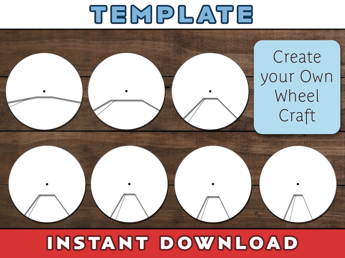 Wheel Craft Template Create Your Own Story Wheel Blank Wheel Craft