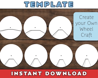 Wheel Craft Template | Create Your Own Story Wheel | Blank Wheel Craft Template | Spinner Wheel Template | Story Telling Tool