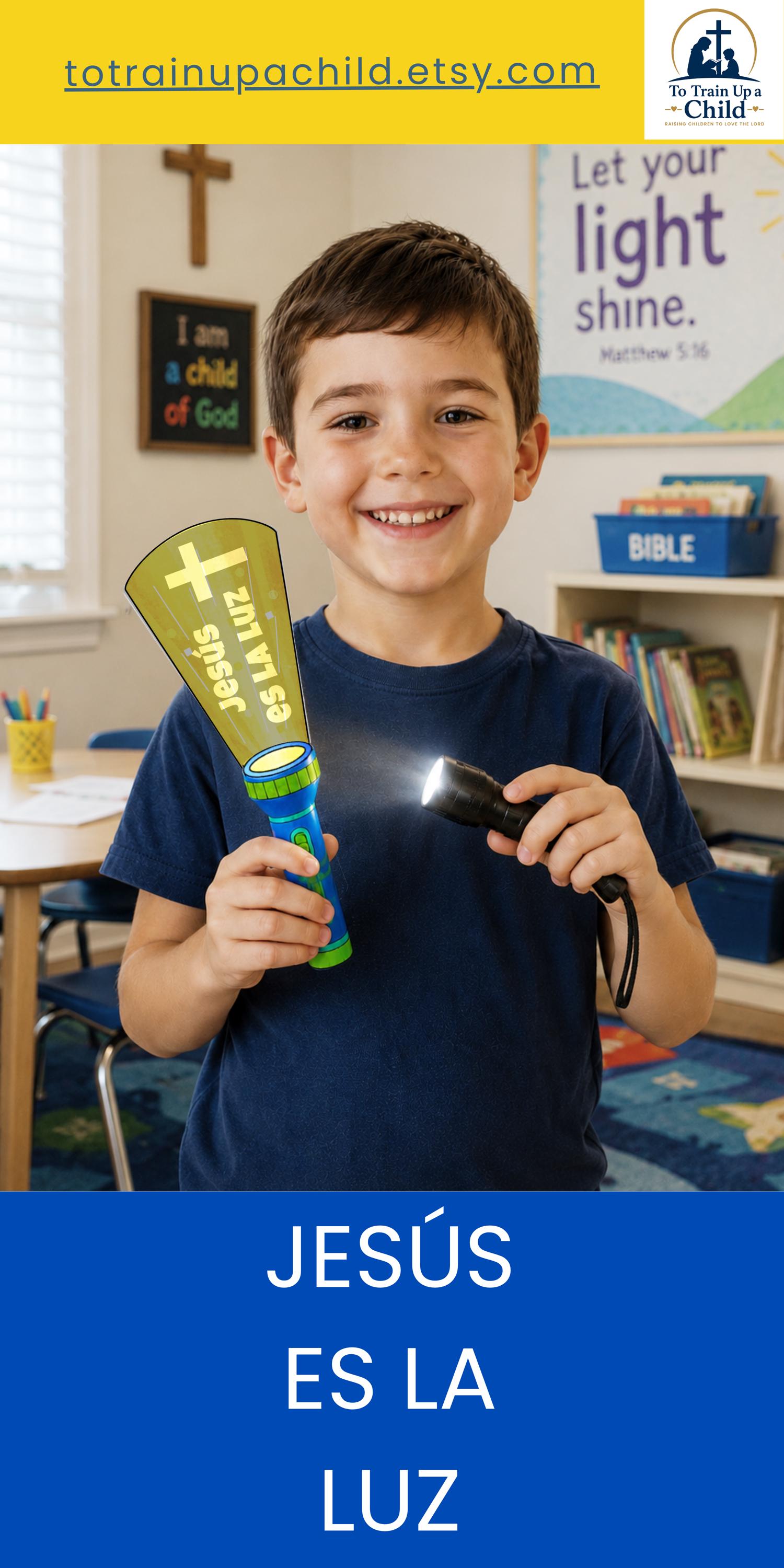 Jesus is the Light of the World Craft for Children Bible Class Activity ...