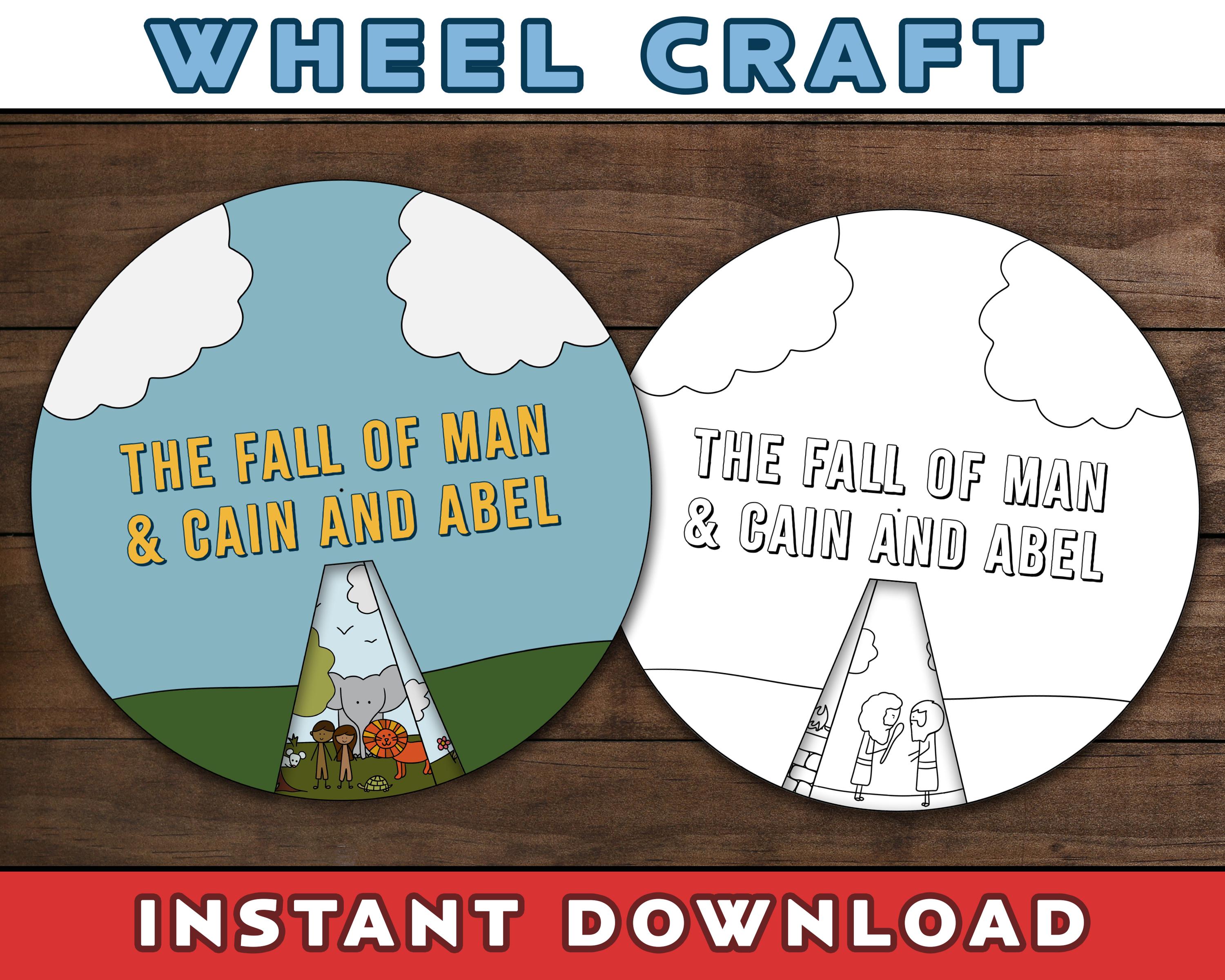Fall of Man & Cain and Abel Wheel Craft (Digital Download)