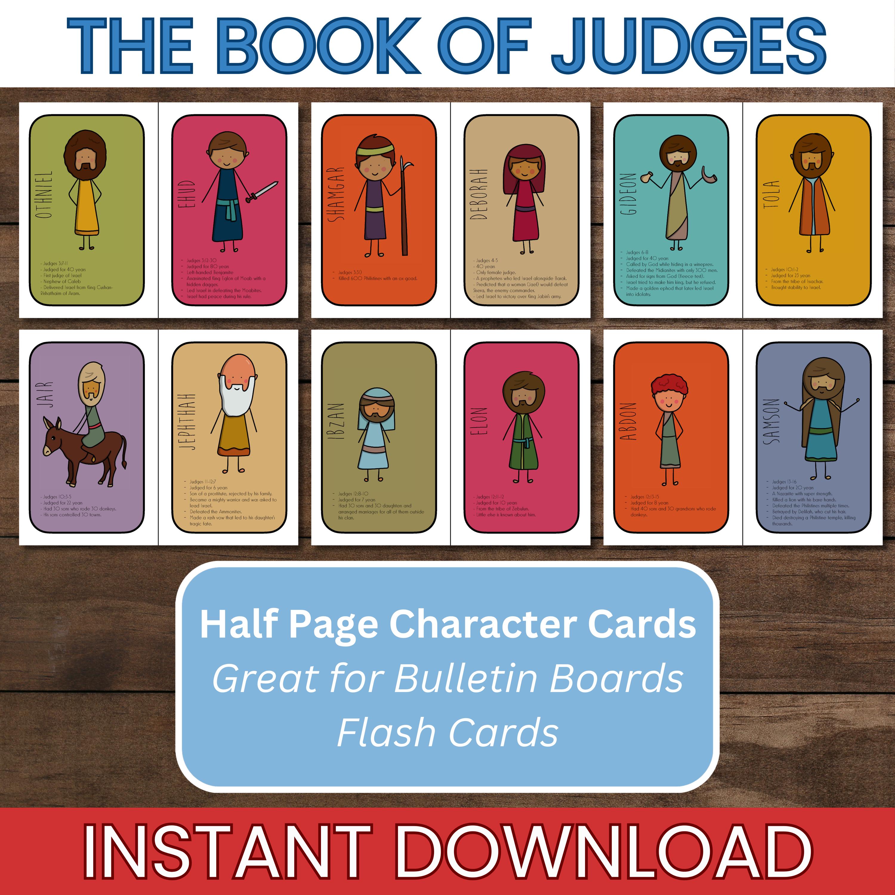 Bible Judges for Kids Bible Class Ideas for Teaching the Book of Judges ...