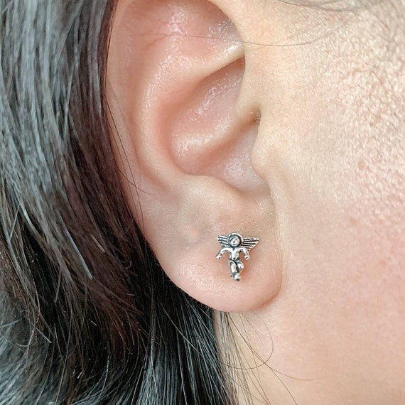 Cherub stud earrings discount