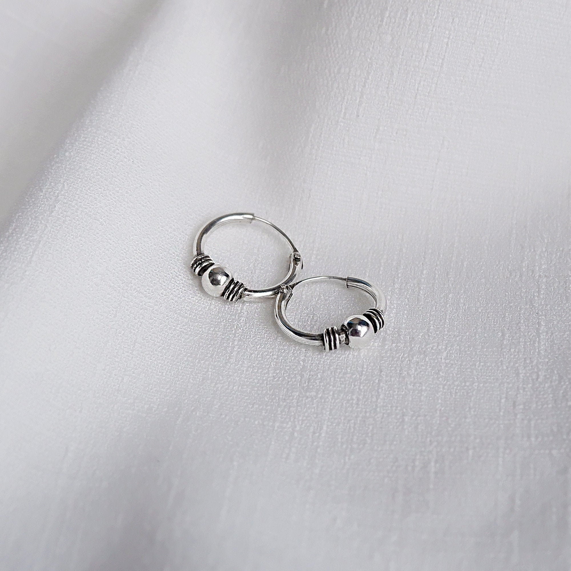 [TATIANA] 韓国☆SILVER925☆Plain Mini Hoop Earring Designer fashion, Seoul-fully created | W Concept