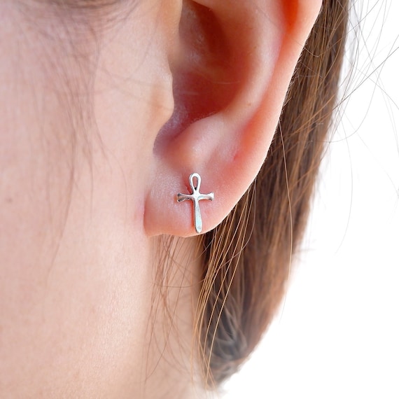 Ankh Sterling Silver Post Earring Ankh Sterling Silver Post Earring