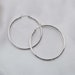 Sterling Silver Greek Key Pattern Creole Earrings 20mm Diameter