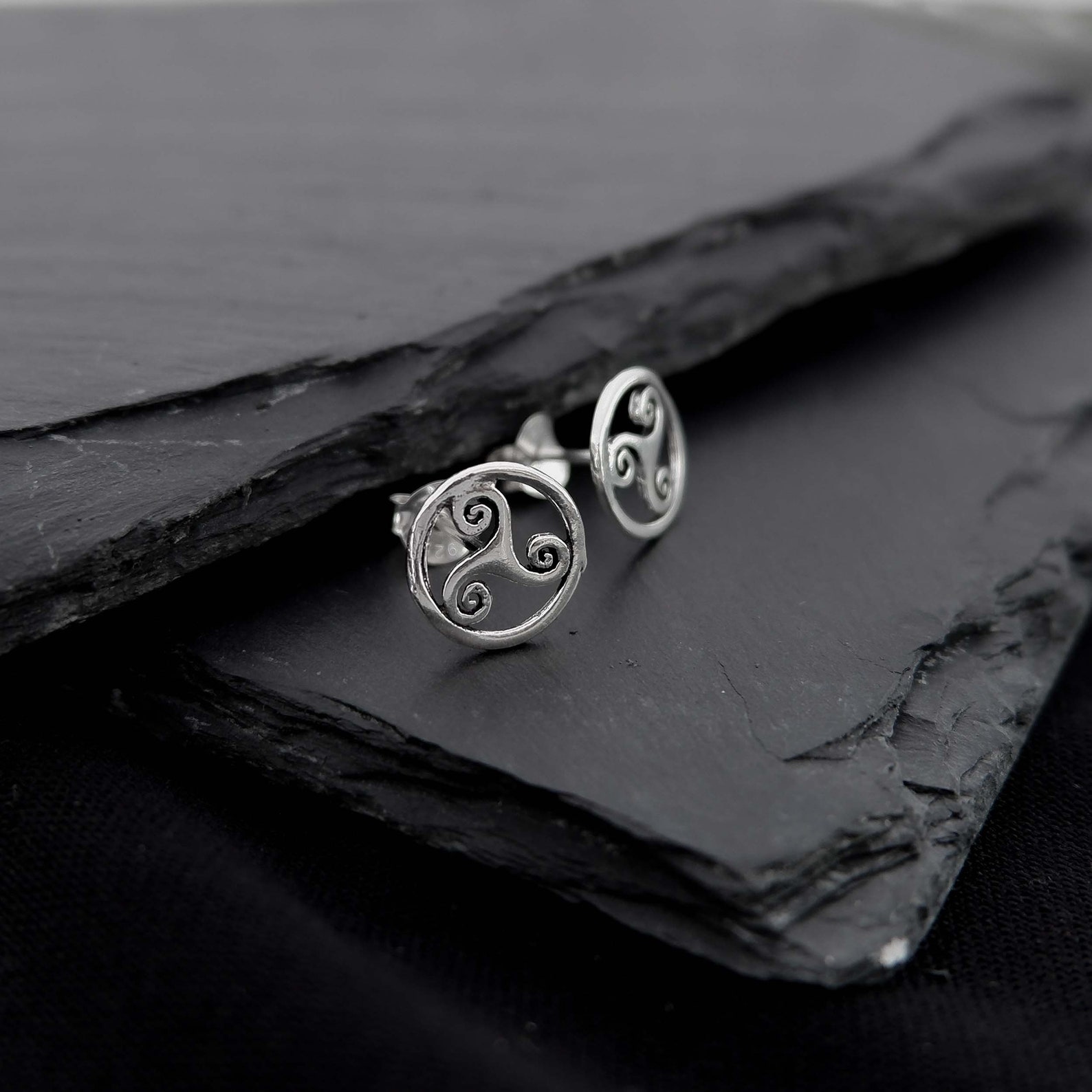 Poinçon De Nez Argent 925 Triskelion - Bijou Celte Unisexe - Neuf Avec étiquettes