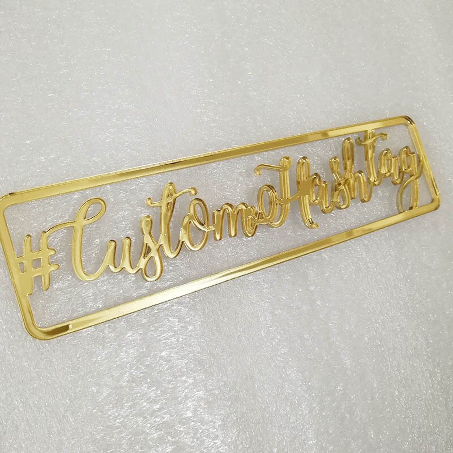 Custom Hashtag Sign Cutout Personalized Hashtag Sign Laser Etsy