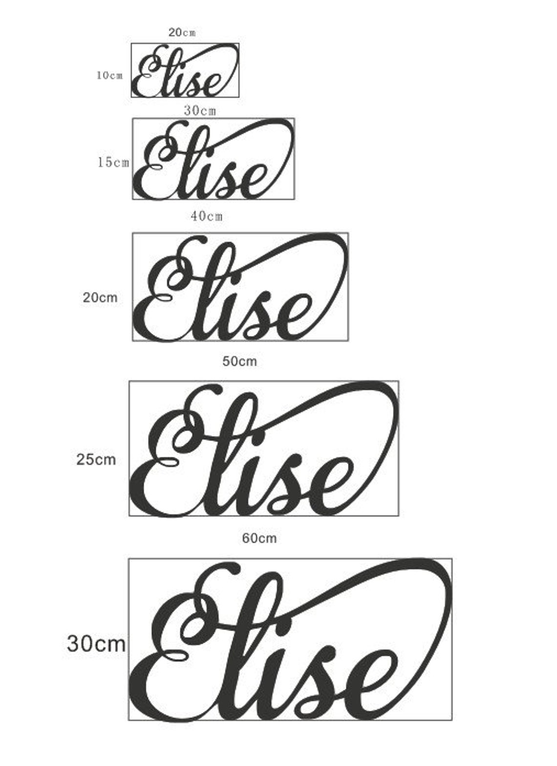 Custom Acrylic Mirror Name Sign Personalized Name Letters Etsy