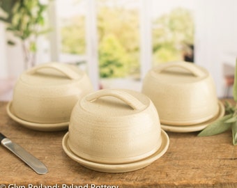 Handmade Ceramic Butter Dish in Rustic Style