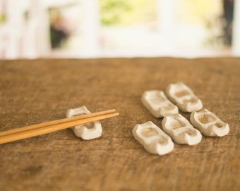 Wabi sabi chopstick rests,  made by hand