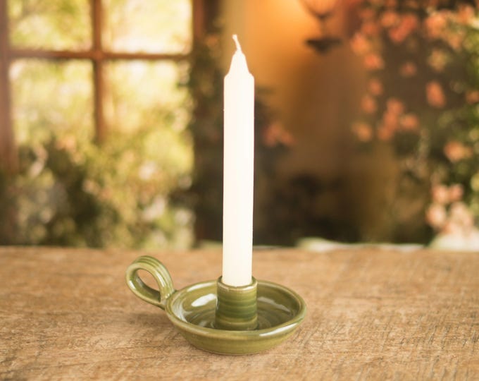 Pottery candle holders,  candle stick.