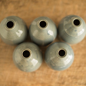 Small pottery bottle vase image 3