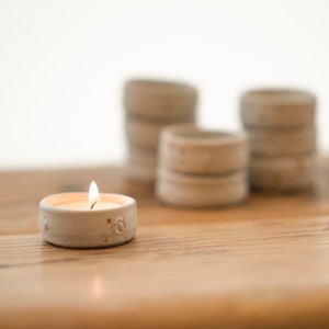 Handmade pottery tea light candle holder