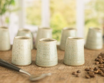 Tiny handmade pottery jug