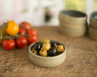 Small serving bowls, small bowls for individual sauce, dips.  Mini bowls. Tapas bowl.