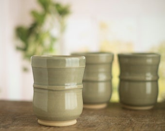 Small tumbler, handmade pottery tumbler