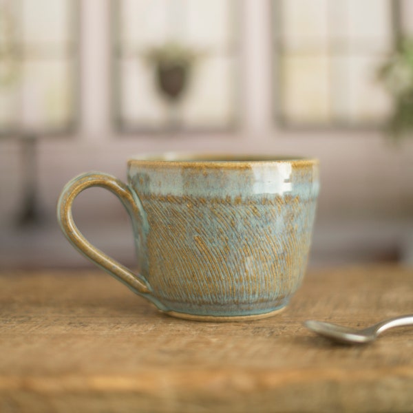 Mug, Handmade pottery cup, small coffee cup