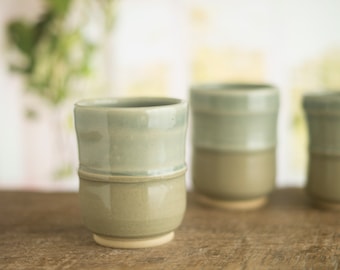 Small tumbler, handmade pottery tumbler