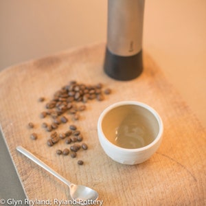 Handmade Cortado or Machiato cup, coffee up. image 3