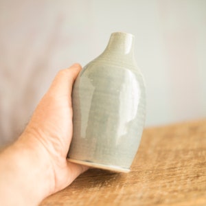 Small pottery bottle vase image 2