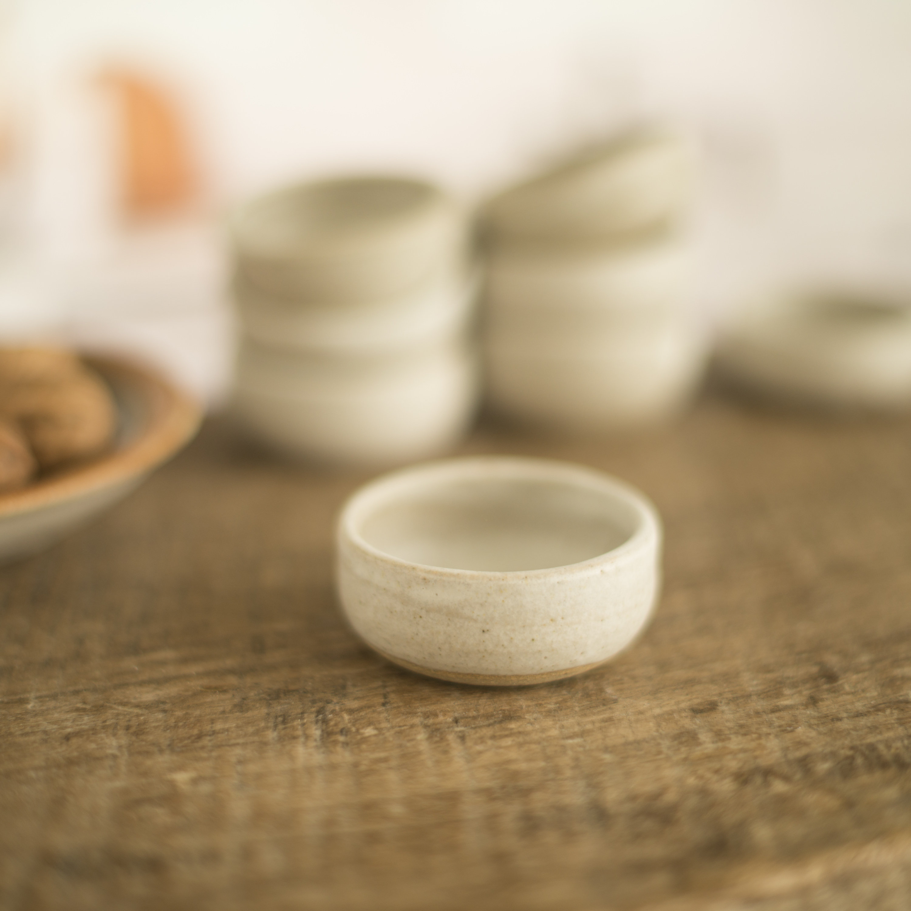 6pcs Handmade Small Ceramic Prep Bowls for Dips, Snack Sauce Cereal  Melamine