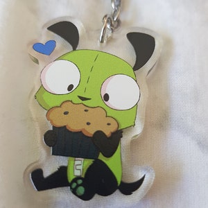Invader Zim GIR Acrylic Charm
