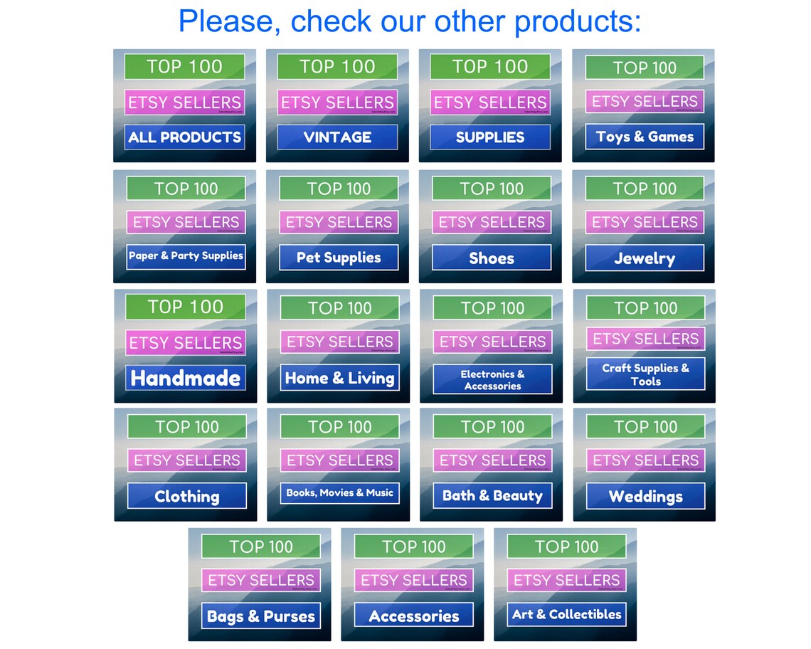 Top Etsy Sellers VINTAGE Best on Etsy Bestsellers Top Etsy