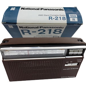 National Panasonic R-218 Am2-band Portable Radio Short Wave and