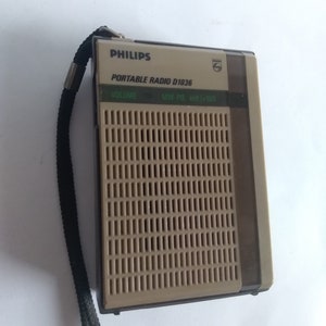 Philips D1036 Retro Portable Radio Medium wave Radio Vintage audio Old times Collectible image 1