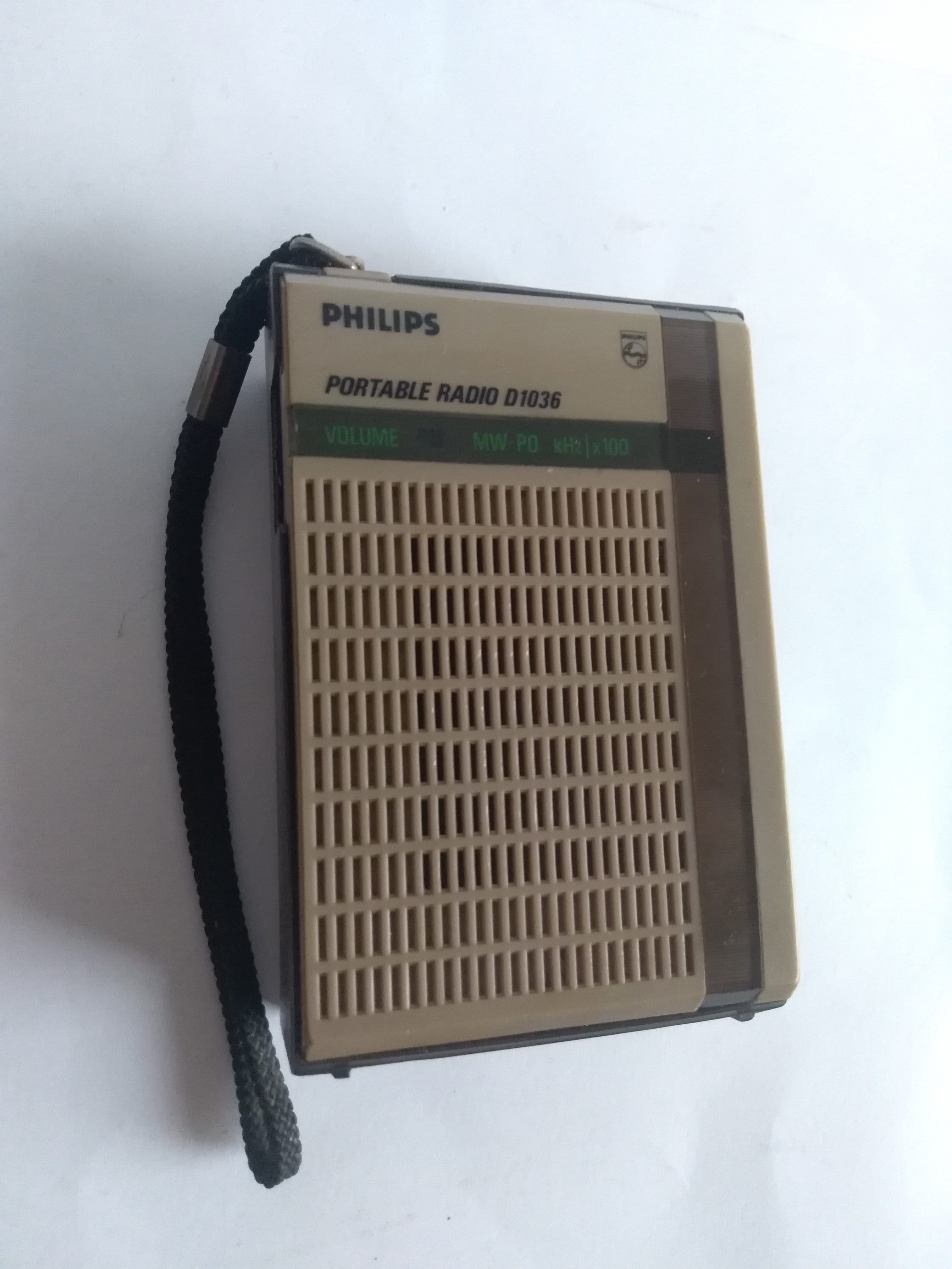 Philips D1036 Retro Portable Radio Medium Wave Radio Vintage Audio Old